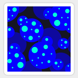 starry night pop art polka dots Sticker